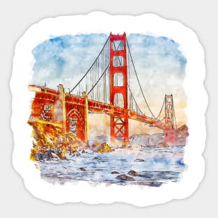 Golden gate bridge San Francisco Sticker